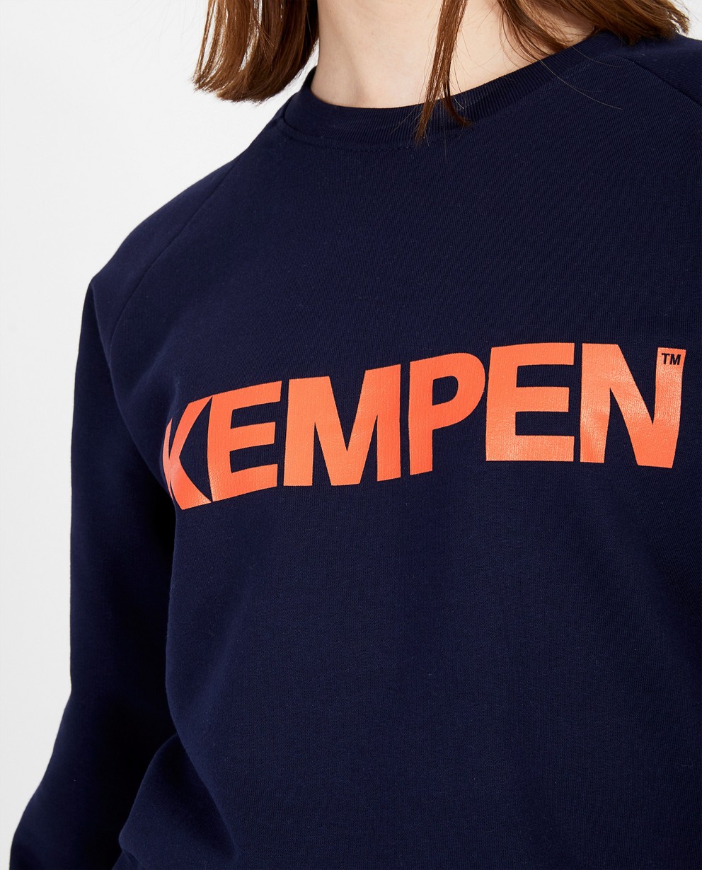 magneet zegevierend huis Blauwe unisex sweater KEMPEN™ met opschrift Kempen | JBC België